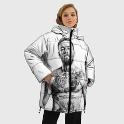 Куртка зимняя женская Конор Макгрегор, цвет: 3D-черный — фото 2