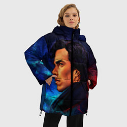 Куртка зимняя женская Шерлок, цвет: 3D-красный — фото 2