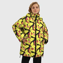 Куртка зимняя женская Pikachu, цвет: 3D-красный — фото 2