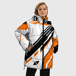 Куртка зимняя женская CS:GO Asiimov P90 Style, цвет: 3D-черный — фото 2