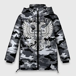 Куртка зимняя женская Городской камуфляж Россия, цвет: 3D-черный