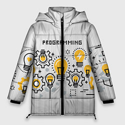Куртка зимняя женская Программирование 1, цвет: 3D-черный