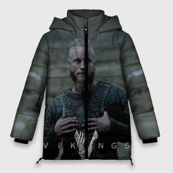 Куртка зимняя женская Vikings: Ragnarr Lodbrok, цвет: 3D-красный