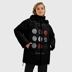 Куртка зимняя женская Twenty one pilots: Blurrveace, цвет: 3D-черный — фото 2