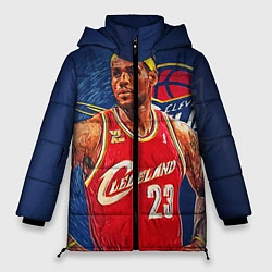 Куртка зимняя женская LeBron 23: Cleveland, цвет: 3D-черный