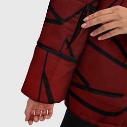 Куртка зимняя женская Cs:go - Crimson Web Style Factory New Кровавая пау, цвет: 3D-черный — фото 2