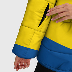 Куртка зимняя женская Сборная Швеции: домашняя форма, цвет: 3D-черный — фото 2