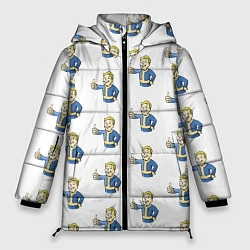 Куртка зимняя женская Fallout Pattern, цвет: 3D-черный