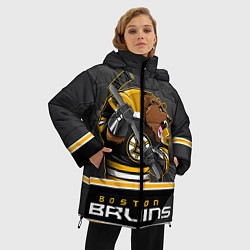 Куртка зимняя женская Boston Bruins, цвет: 3D-красный — фото 2