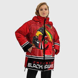 Куртка зимняя женская Chicago Blackhawks, цвет: 3D-красный — фото 2