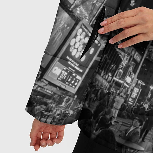 Женская зимняя куртка Mr. Robot City / 3D-Красный – фото 5