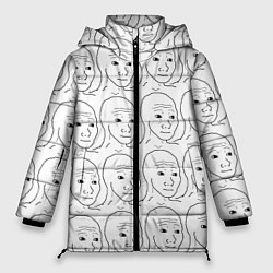Куртка зимняя женская I Know That Feel Bro, цвет: 3D-черный