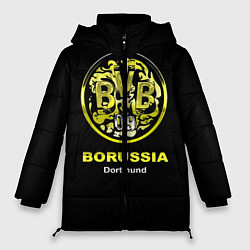 Куртка зимняя женская Borussia Dortmund, цвет: 3D-светло-серый