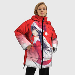 Куртка зимняя женская Аниме-снегурочка, цвет: 3D-черный — фото 2