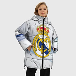Куртка зимняя женская Реал Мадрид, цвет: 3D-черный — фото 2