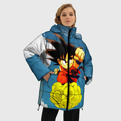 Куртка зимняя женская Small Goku, цвет: 3D-черный — фото 2