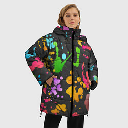 Куртка зимняя женская Игра красок, цвет: 3D-черный — фото 2