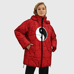 Куртка зимняя женская Yin Yang, цвет: 3D-черный — фото 2