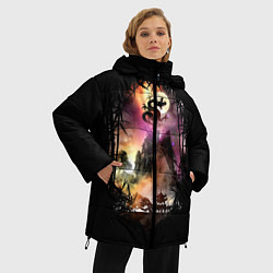 Куртка зимняя женская Fantasy Forest, цвет: 3D-черный — фото 2