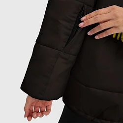 Куртка зимняя женская РВСН: После нас тишина, цвет: 3D-черный — фото 2