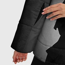 Куртка зимняя женская Тим Бёртон, цвет: 3D-черный — фото 2