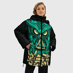 Куртка зимняя женская Bring Me The Horizon: Owl, цвет: 3D-светло-серый — фото 2