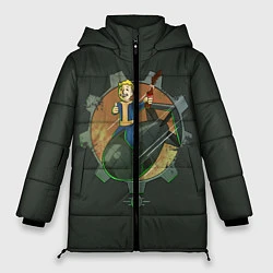 Куртка зимняя женская Flying Vault Boy, цвет: 3D-черный