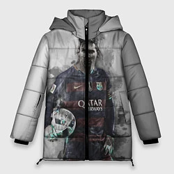 Куртка зимняя женская Lionel Messi, цвет: 3D-светло-серый