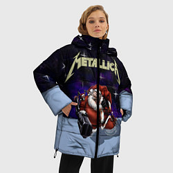 Куртка зимняя женская Metallica: Bad Santa, цвет: 3D-черный — фото 2