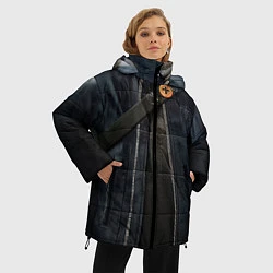 Куртка зимняя женская Watch Dogs 2, цвет: 3D-светло-серый — фото 2