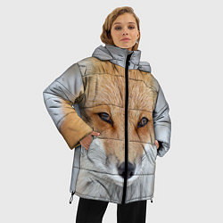 Куртка зимняя женская Зимняя лиса, цвет: 3D-красный — фото 2