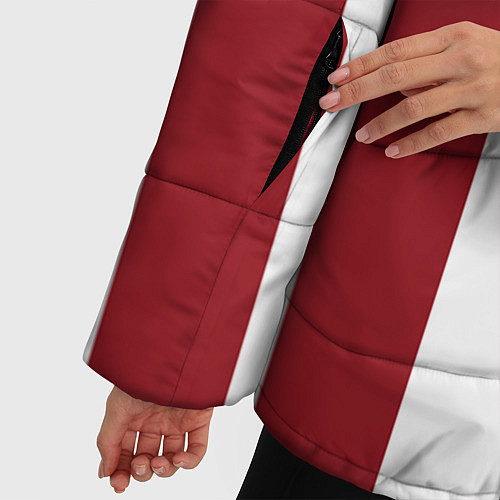 Женская зимняя куртка Атлетико Мадрид / 3D-Красный – фото 5