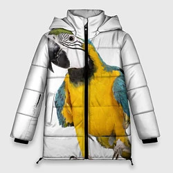 Куртка зимняя женская Попугай ара, цвет: 3D-черный