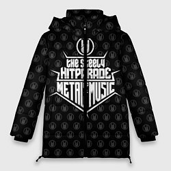 Куртка зимняя женская Hitparade of Metal Music, цвет: 3D-черный