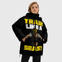 Куртка зимняя женская Train Like a Beast, цвет: 3D-черный — фото 2