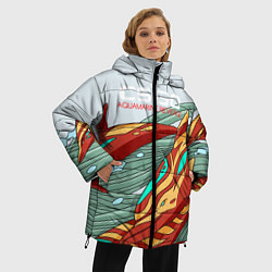 Куртка зимняя женская CS:GO Aquamarine Revenge, цвет: 3D-красный — фото 2