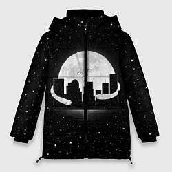 Куртка зимняя женская Лунные объятия, цвет: 3D-черный