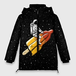 Куртка зимняя женская Сладкая ракета, цвет: 3D-черный