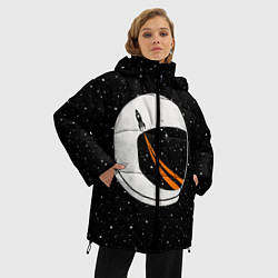 Куртка зимняя женская Шлем астронавта, цвет: 3D-черный — фото 2