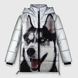 Куртка зимняя женская Сибирский хаски, цвет: 3D-черный