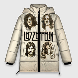Куртка зимняя женская Led Zeppelin Guys, цвет: 3D-черный