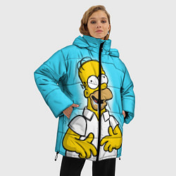 Куртка зимняя женская Аппетит Гомера, цвет: 3D-светло-серый — фото 2