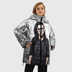Куртка зимняя женская Skrillex Boy, цвет: 3D-черный — фото 2