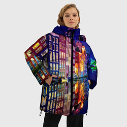 Куртка зимняя женская Амстердама - Нидерланды, цвет: 3D-черный — фото 2