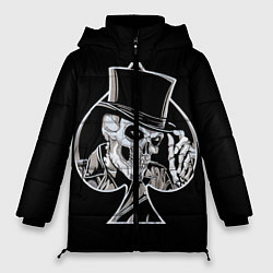 Куртка зимняя женская Скелетон, цвет: 3D-черный