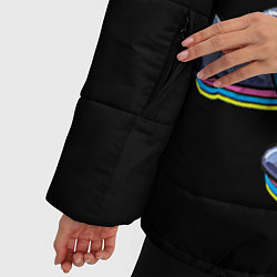 Куртка зимняя женская Космокот, цвет: 3D-красный — фото 2
