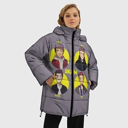 Куртка зимняя женская Skam Faces, цвет: 3D-светло-серый — фото 2