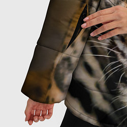 Куртка зимняя женская Взгляд ягуара, цвет: 3D-светло-серый — фото 2