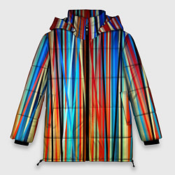 Женская зимняя куртка Colored stripes