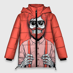 Куртка зимняя женская Skeleton, цвет: 3D-черный